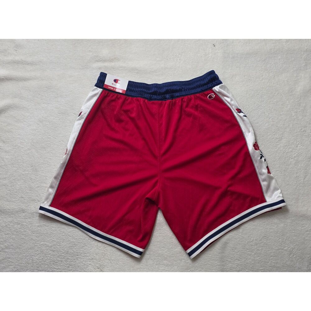 Champions Red Sport Shorts with Roses-NWT